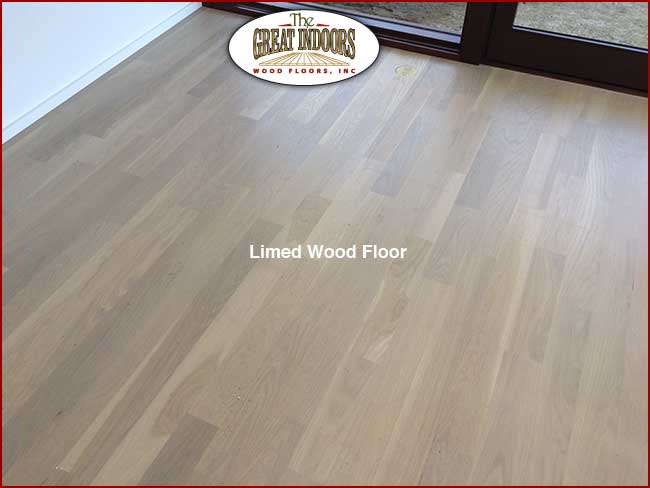 photo of limed wood floor