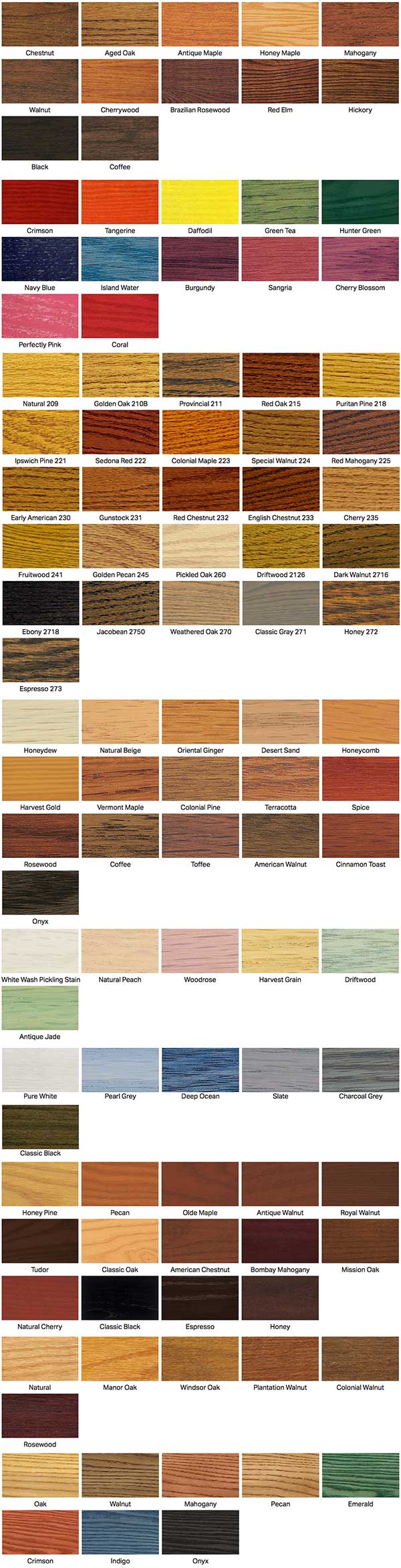 wood floor stain colors from Minwax by Indianapolis hardwood floor service