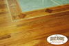 Wood inlay border in hardwood floor