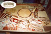 Wood mosaic table created by Brian Depp of Great Indoors Wood Floors